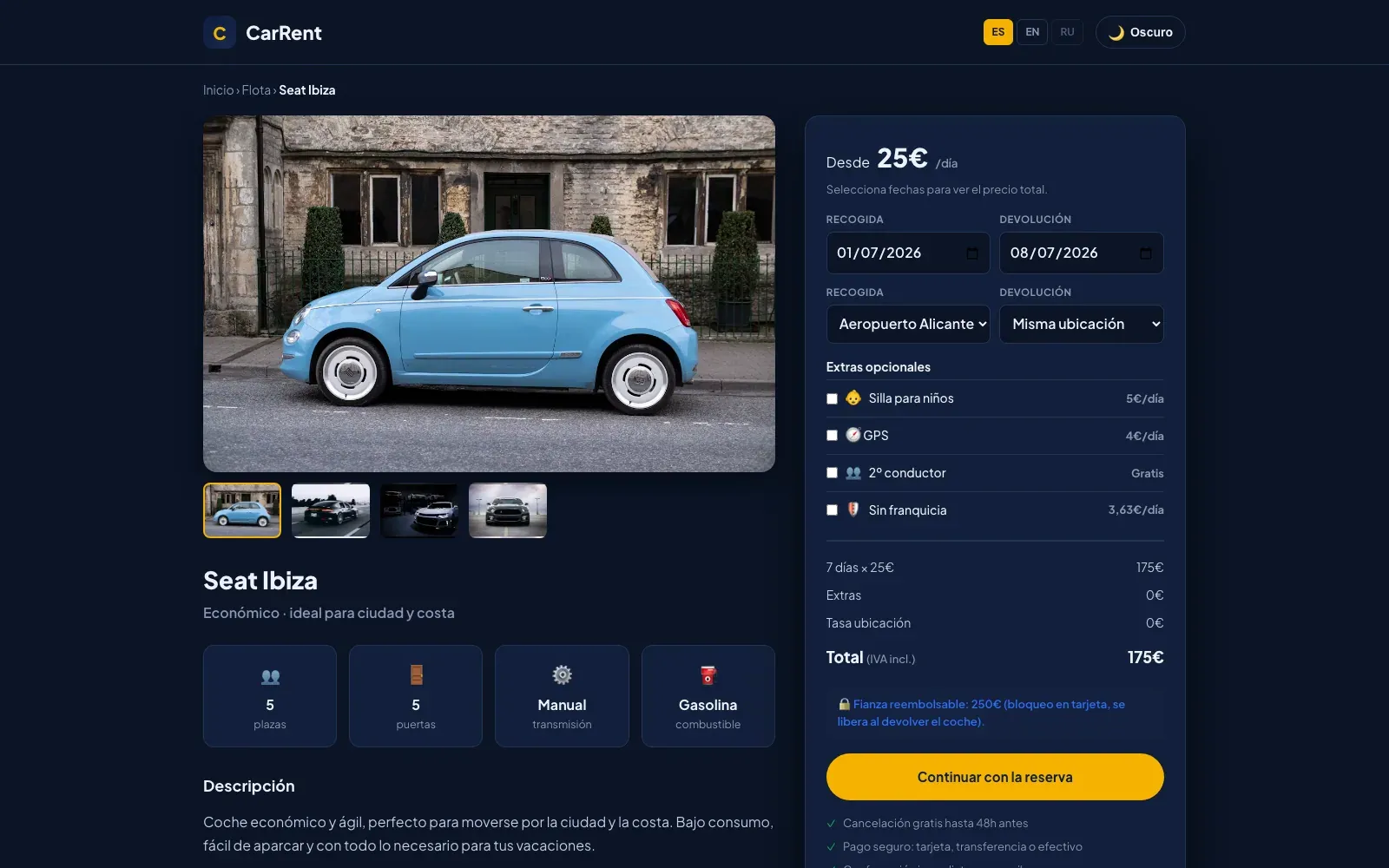 CarRent — screenshot 2