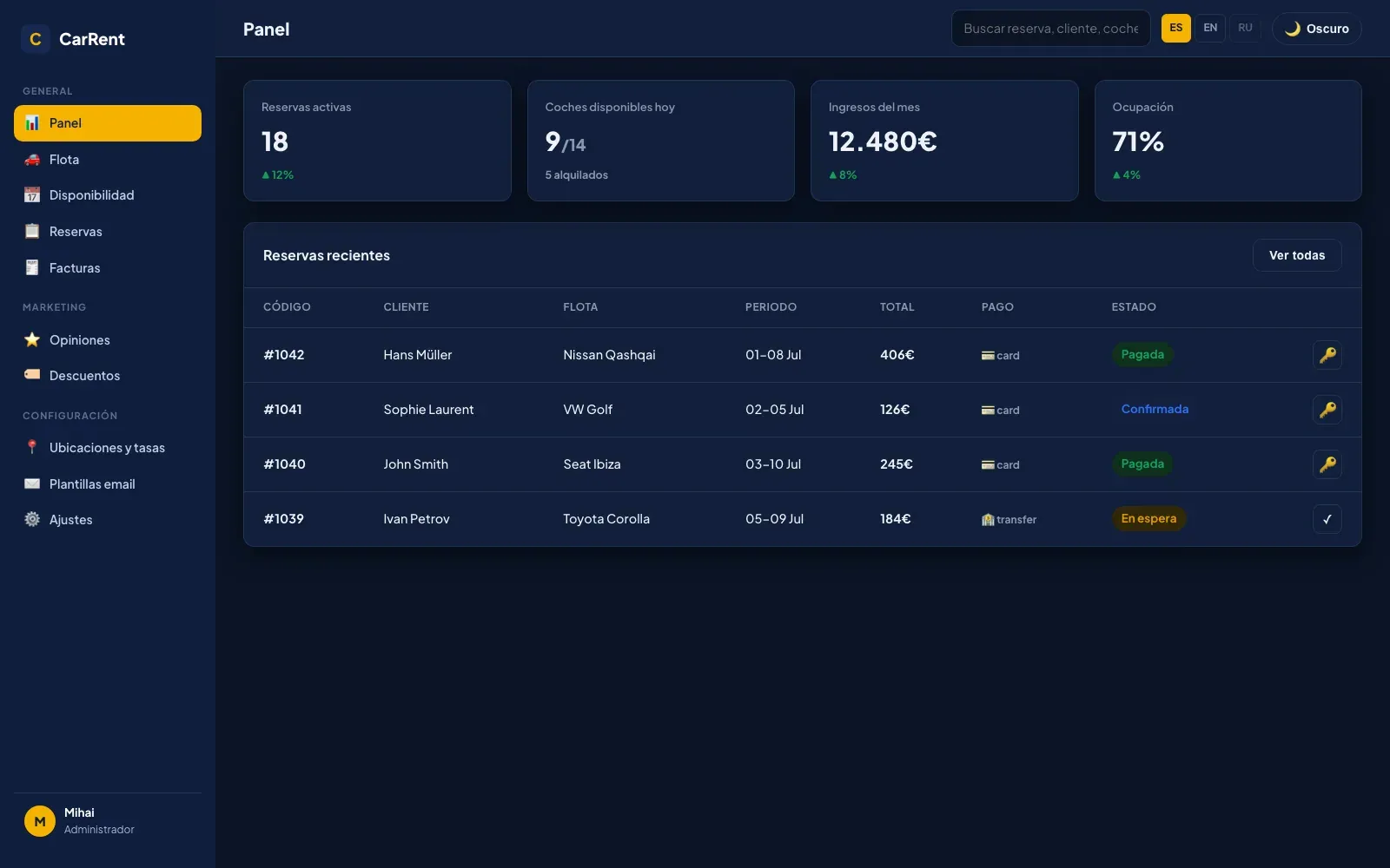 CarRent — screenshot 3